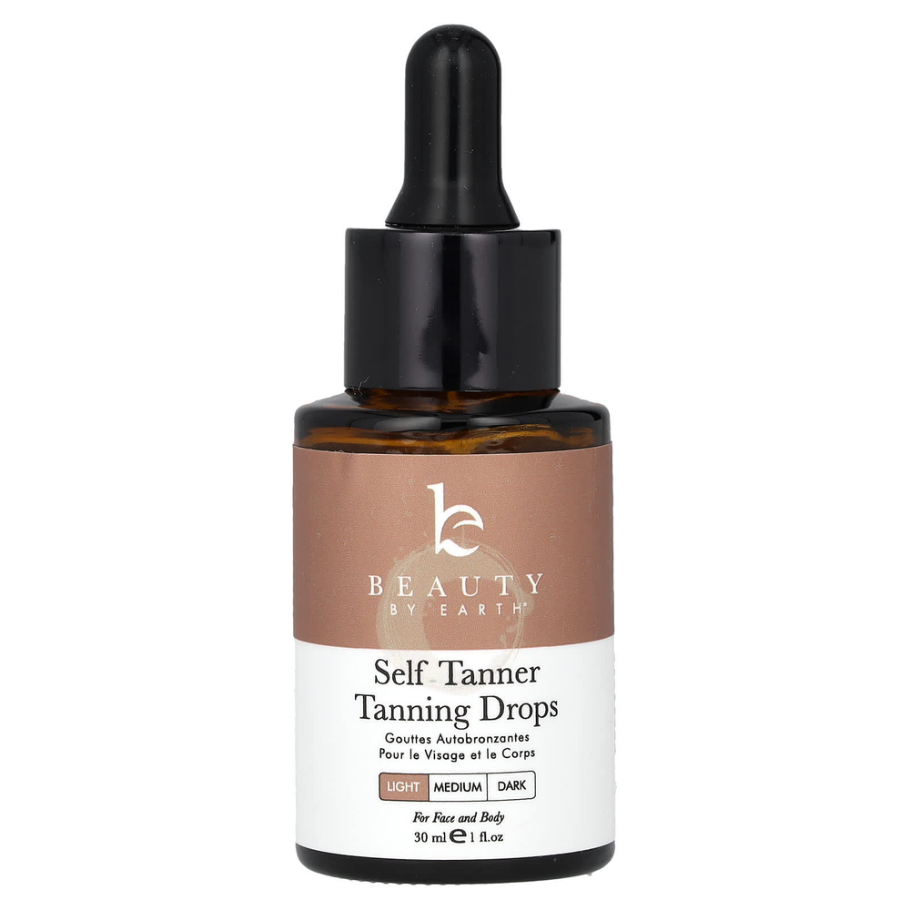 Beauty By Earth, автозагар, капли для загара, легкий, 30 мл (1 жидк. унция)