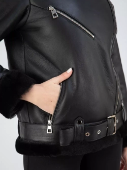 Дубленка авиатор натуральная зимняя