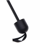 Зонт механический ветроустойчивый, матовая ручка «BESTzontik», цвет розы на черном, длина 25см, d-110см