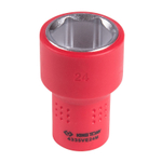 KING TONY (4335VE24M) Головка торцевая диэлектрическая шестигранная 1/2", 24 мм