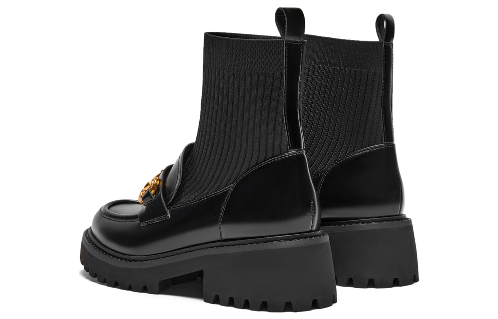 Teenmix Cow Leather Ankle Boots 5.5cm Women"s