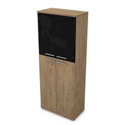 9Ш.005.25 Шкаф высокий со стеклом (800*450*2045)