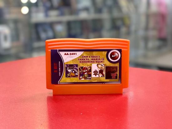 Картридж 8-Bit - 4в1 DARKWIN DUCK+CHIP & DALE+TANK 90+MARIO 10