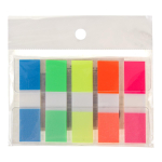 Стикеры пластиковые, 5шт, прямые, z-сложение, на пластиковой подложке