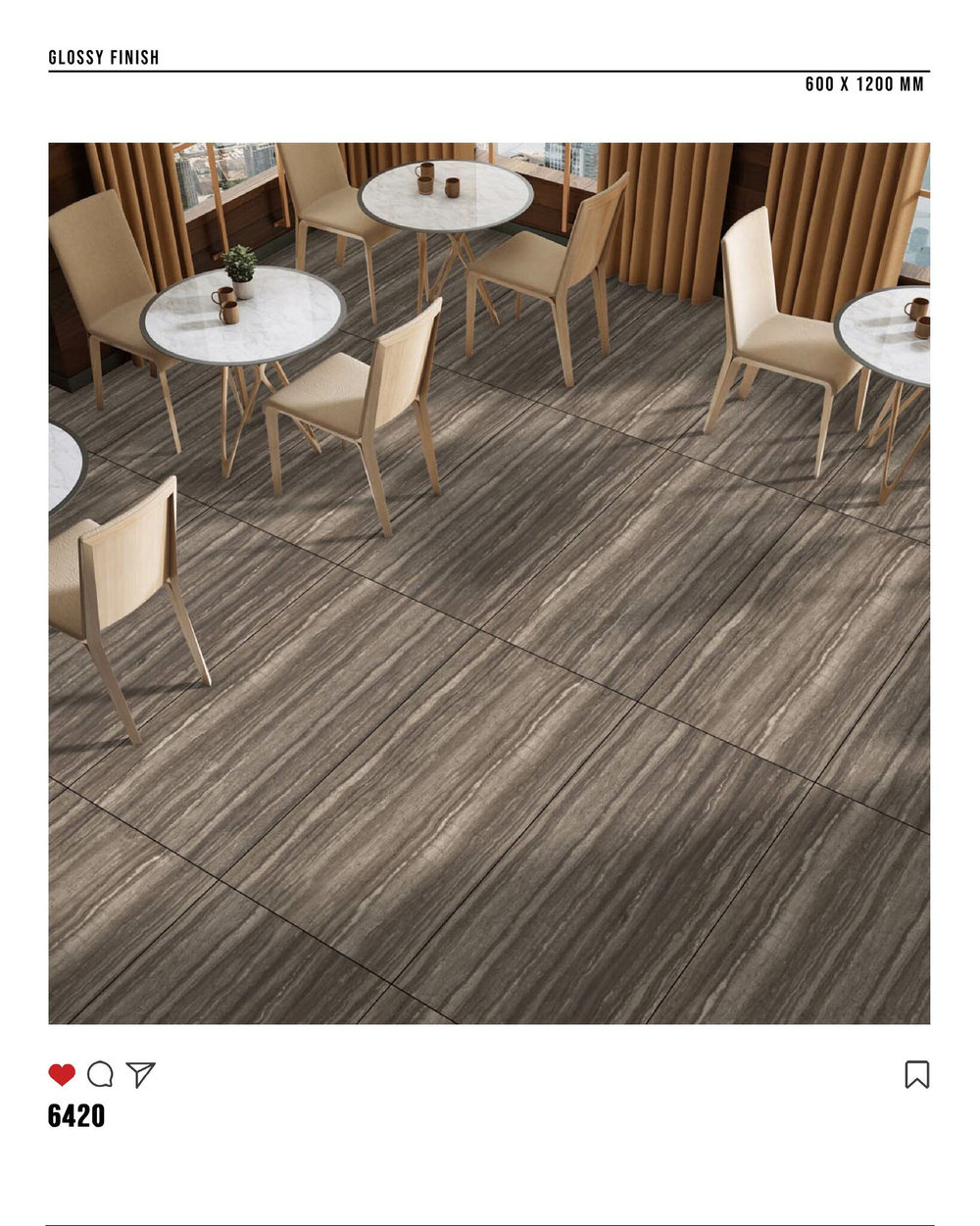 Керамогранит glossy №5, 60х120, 6420