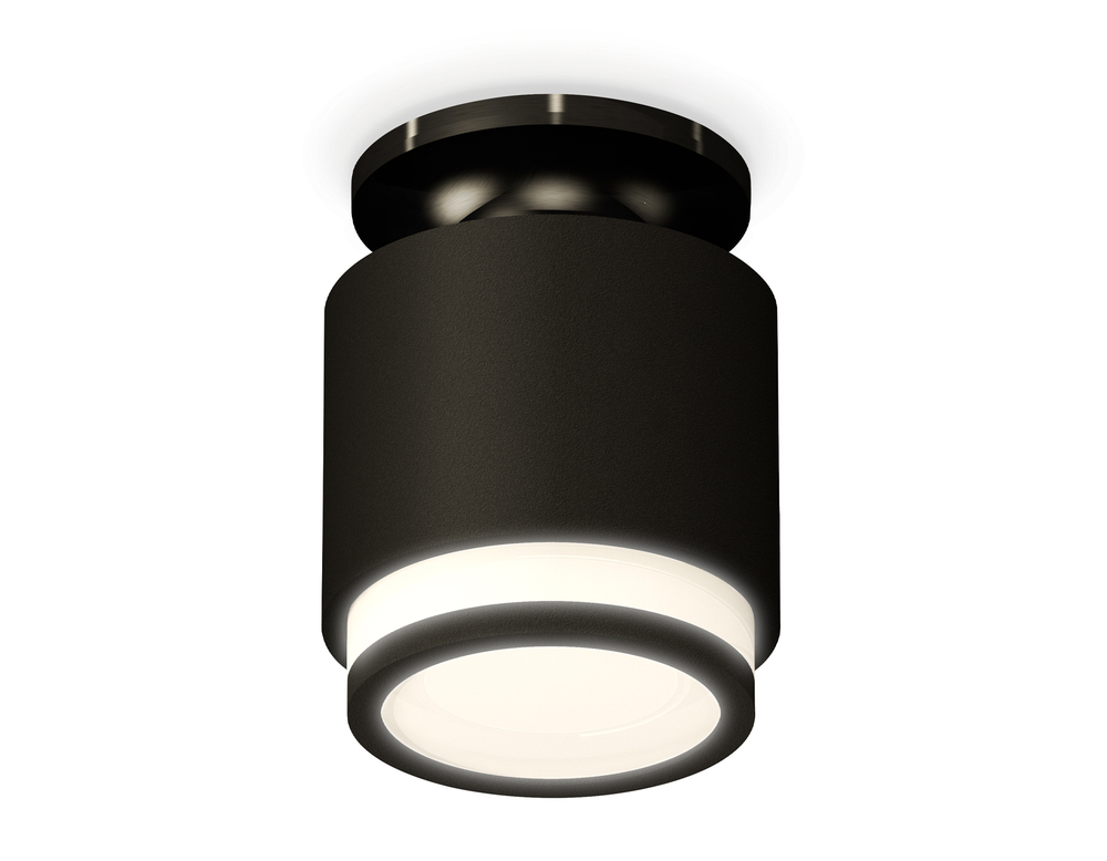 XS7511063 SBK/PBK/FR черный песок/черный полированный/белый матовый MR16 GU5.3 (N7926, C7511, N7121)
