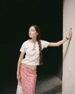 Юбка One Two Midi Lolita Red Flower