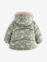 Куртка утепленная с капюшоном для девочки Next Q81-821, Хаки