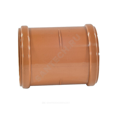 Муфта НПВХ ремонтная коричневая Дн 110 б/нап в/к Агригазполимер