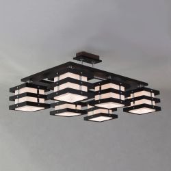 Citilux Киото CL133161 Люстра деревянная Венге Хром