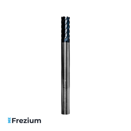 Концевая твердосплавная фреза по металлу "YG-1" (8x8x19x90 Z6 R0,5; EM835080)