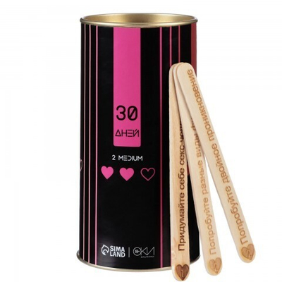 Игра для двоих Оки-Чпоки «30 дней» 18+, тубус