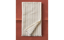 Zara Home плед детский из хлопка, синий, в полоску, 90x120 см