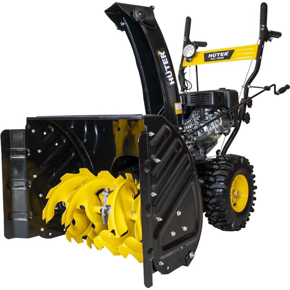 HUTER SGC-5500B снегоуборщик бензиновый 7.5 л.с, ковш 62 см, выброс 15 м, 5 вперед/2 назад 70/7/21