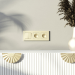 W0032911/ Рамка на 3 поста Slab (шампань софт) W0032911