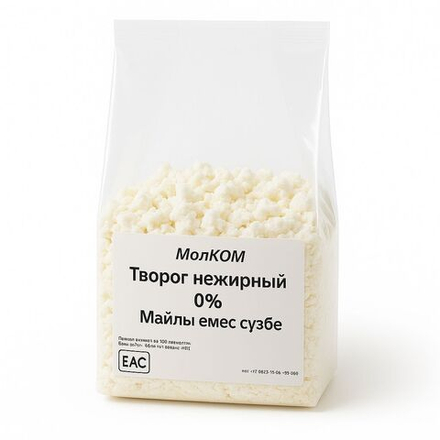 Творог Молком Нежный 0% 0.5 кг
