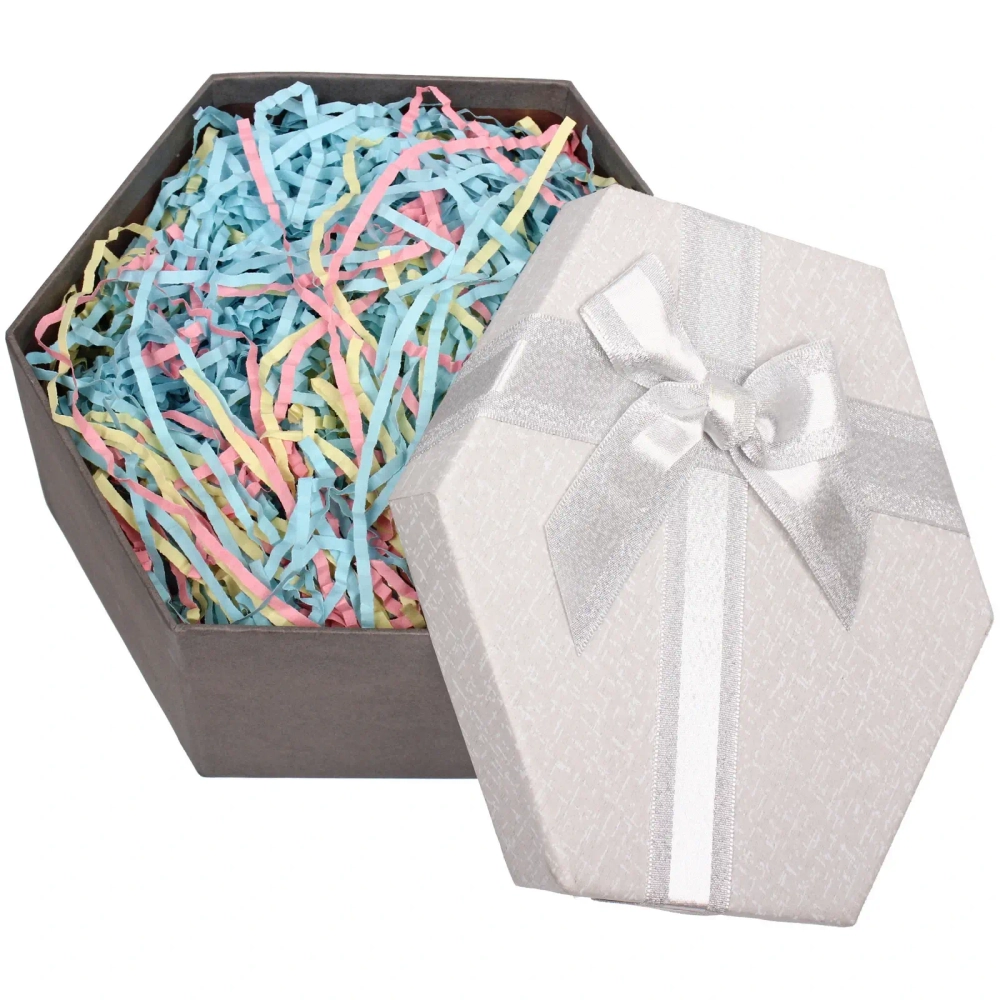 Наполнитель бумажный для подарков «Радуга» 50г (гофре), мультицвет