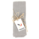 Салфетка сервировочная из умягченного льна серого цвета essential, 45х45 см