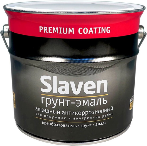 ГРУНТ-ЭМАЛЬ SLAVEN 3В1 БЕЛЫЙ 3,2КГ