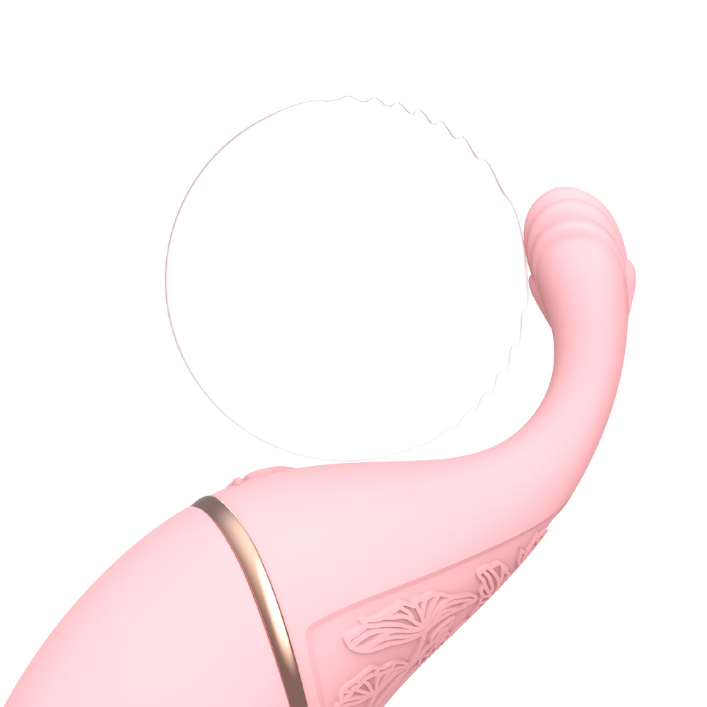 Вакуумный вибростимулятор BeYourLover Angelina со сменными насадками и управлением через приложение