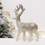 Фигурка новогодняя «Прекрасный олень» 13*5*22 см, Белый/шампань