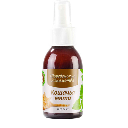 Деревенские лакомства для кошек "Кошачья мята экстракт" - 100 мл