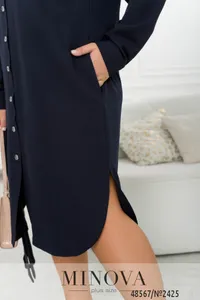 Платье 2425-темно-синий Minova