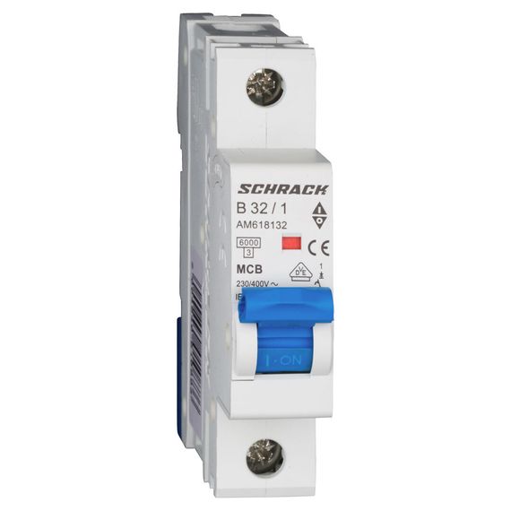 Автоматический выключатель Schrack Technik 1P B 32A 6kA Amparo AM618132--