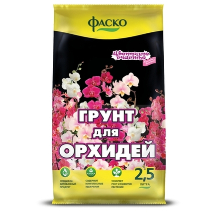 Грунт Цветочное Счастье Для орхидей 2,5л