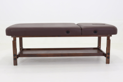 Массажный стол стационарный Med-Mos FIX-1A (SW2.31.10) мягкий, Коричневый