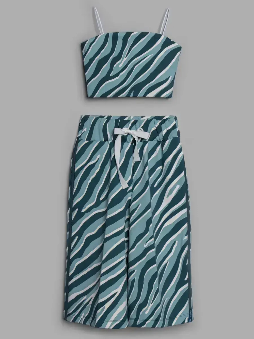 Костюм для девочки на лето с кюлотами