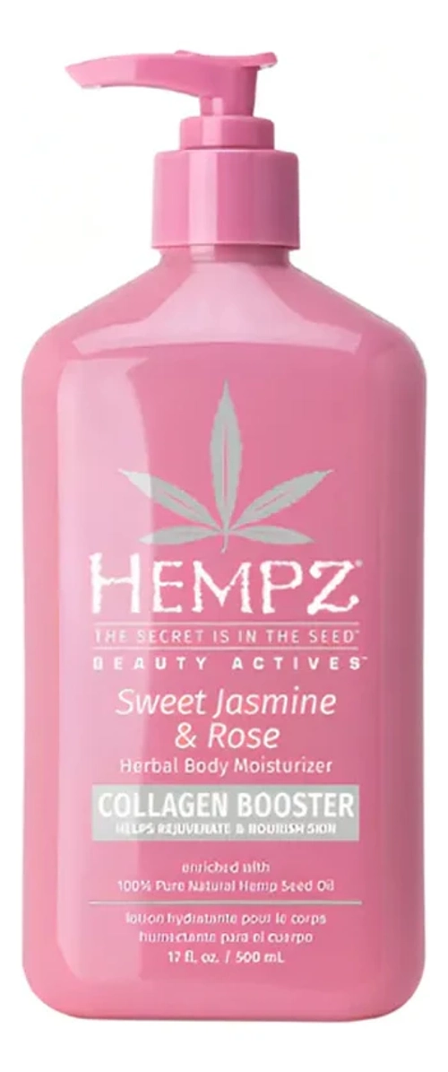 Hempz Молочко для тела увлажняющее Сладкий Жасмин и Роза-Sweet Jasmine & Rose Smoothing Herbal Body Moisturizer,500 мл