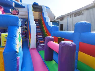 Коммерческий батут "Космические зверята" 12*6*6 м