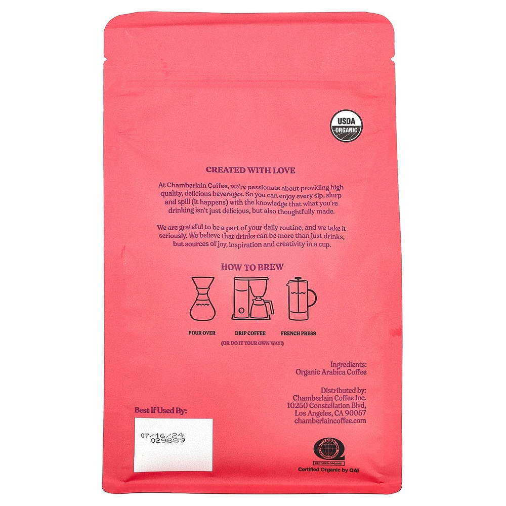 Chamberlain Coffee, Смесь для собак Social, молотая, средней обжарки, 340 г (12 унций)