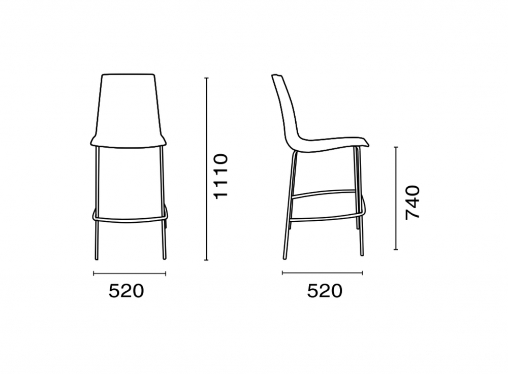 Стул пластиковый барный Papatya X-Treme BSL Pro, черный, зеленый