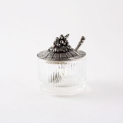 Икорница с ложкой "Виноград"