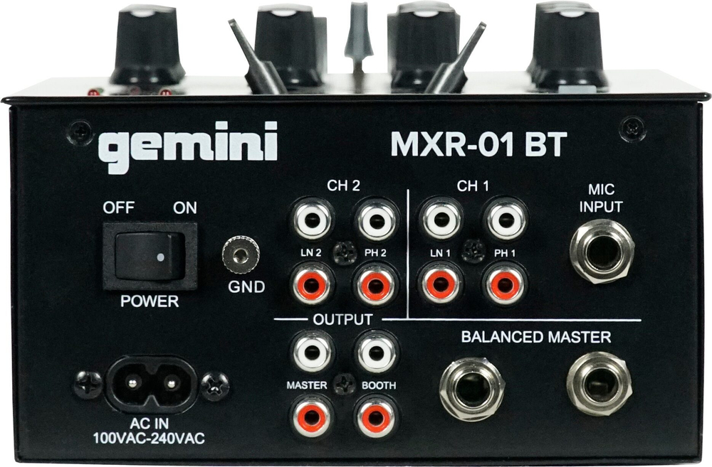 DJ микшер GEMINI MXR-01BT
