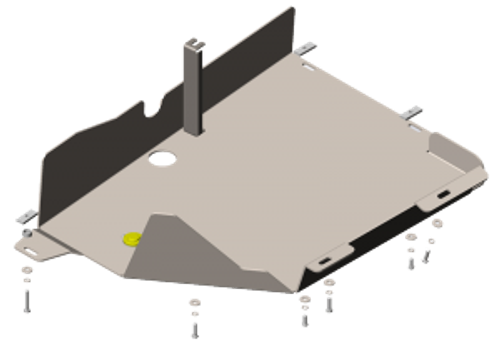Защита пускового подогревателя. 5 мм, Алюминий. для Volkswagen Multivan T6 2015-2020, Volkswagen Multivan T5 2009-2015, Volkswagen Transporter/Caravelle T6 2015-2020, Volkswagen Transporter/Caravelle T5 2009-2015 MOTODOR.32715
