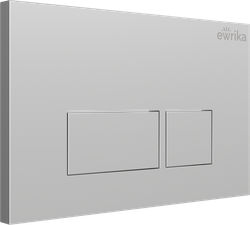 Кнопка смыва для унитаза EWRIKA 0040 пластик, цвет матовый хром