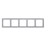 Рамка пластиковая VOLTUM S70 на 5 постов, (серый)
