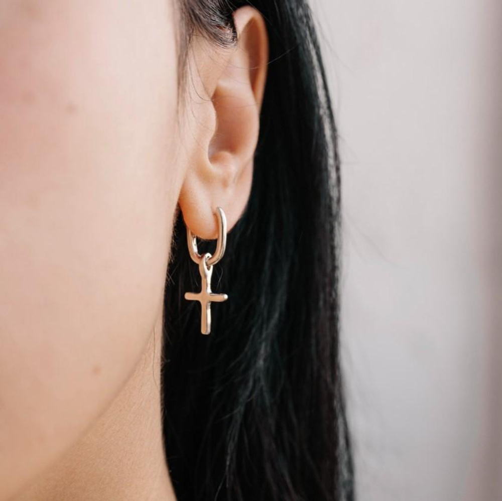 подвес крест cross tiny (на серьгу)