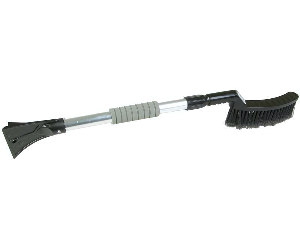 Щетка автомобильная со скребком ЛЮКС, 75-105см алюм.телескоп.ручка с держателем