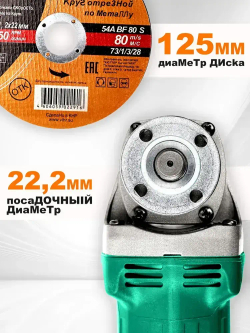 Болгарка аккумуляторная, шлифмашина угловая, углошлифовальная машина,21В в кейсе,10000r/min,с регулировкой оборотов