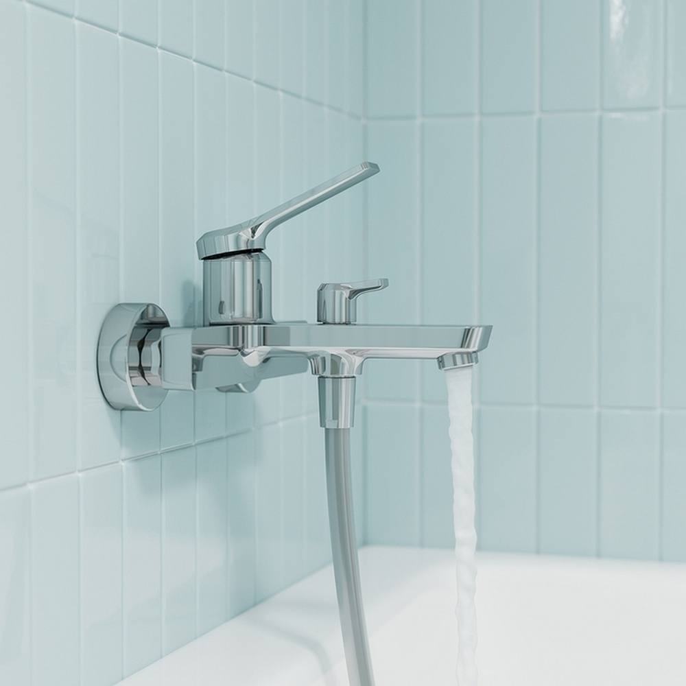 Смеситель для ванны 35к IDDIS PARSB02i02WA "Parker" без душ. аксессуаров, ХРОМ