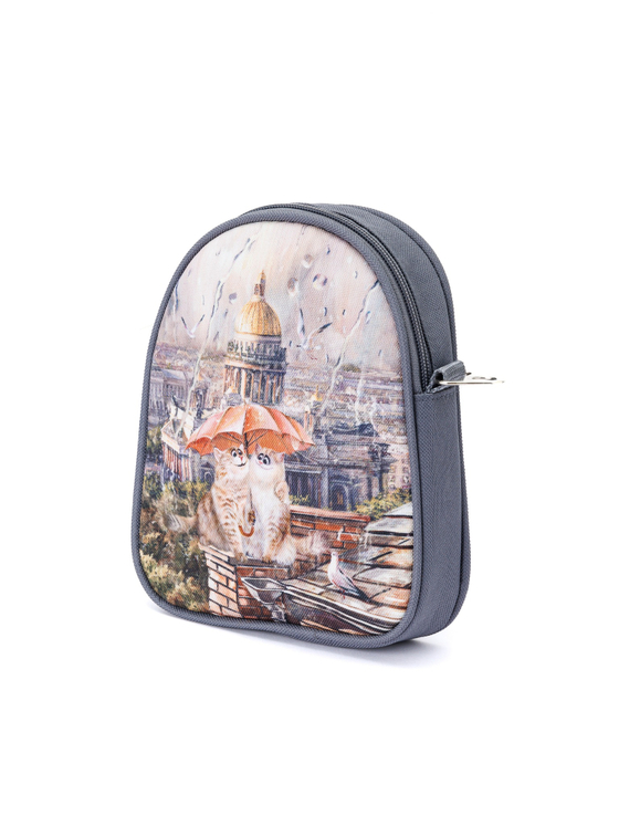 Сумка для телефона "Исаакий — Коты на крыше в дождь"