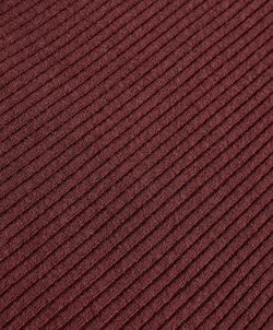 OYSHO Расклешенные трикотажные брюки в рубчик, лиловый меланж