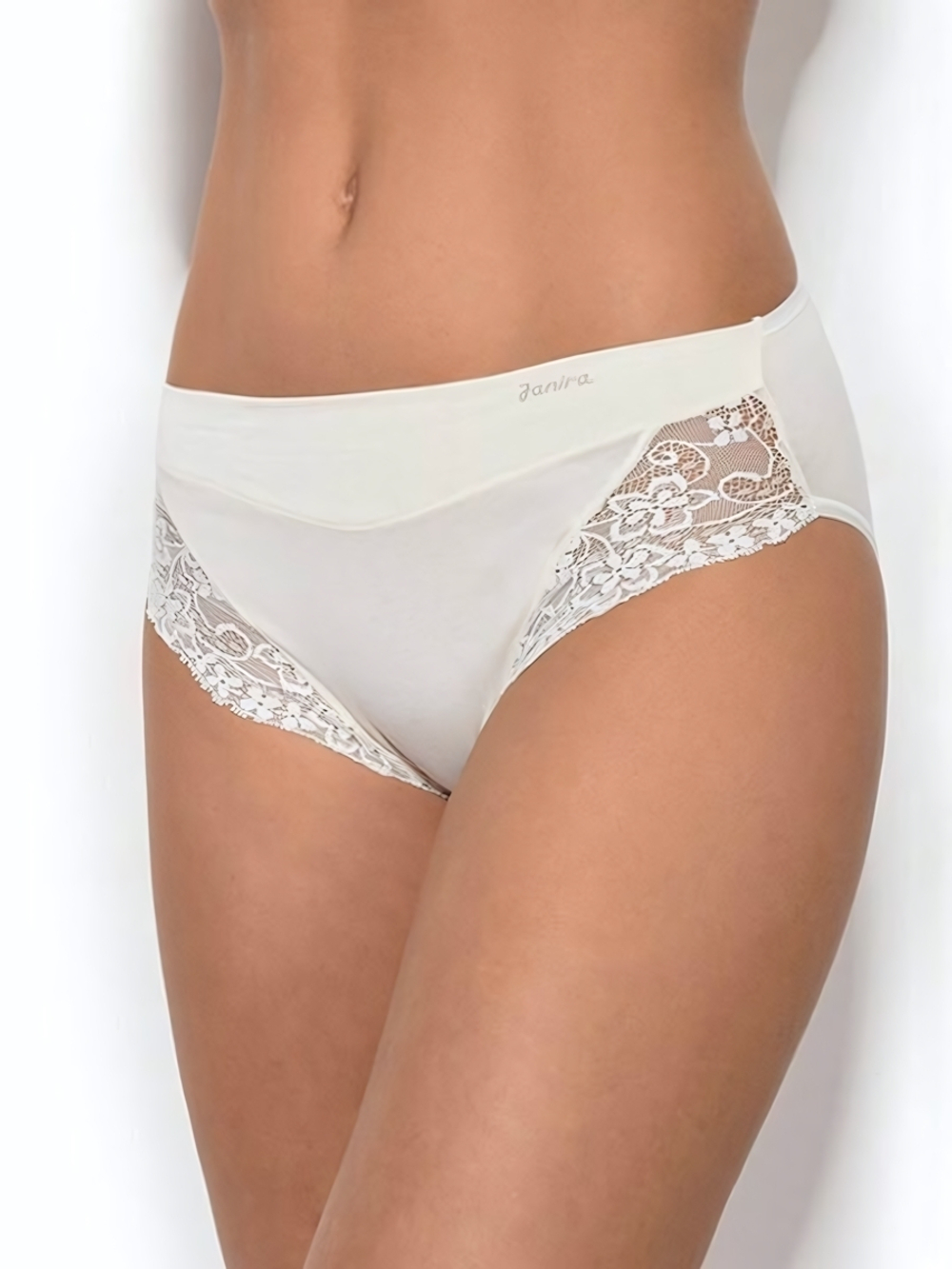 Набор из 2 хлопковых трусиков-слип Esencial (Размер: XXL) (Цвет: кремовый)