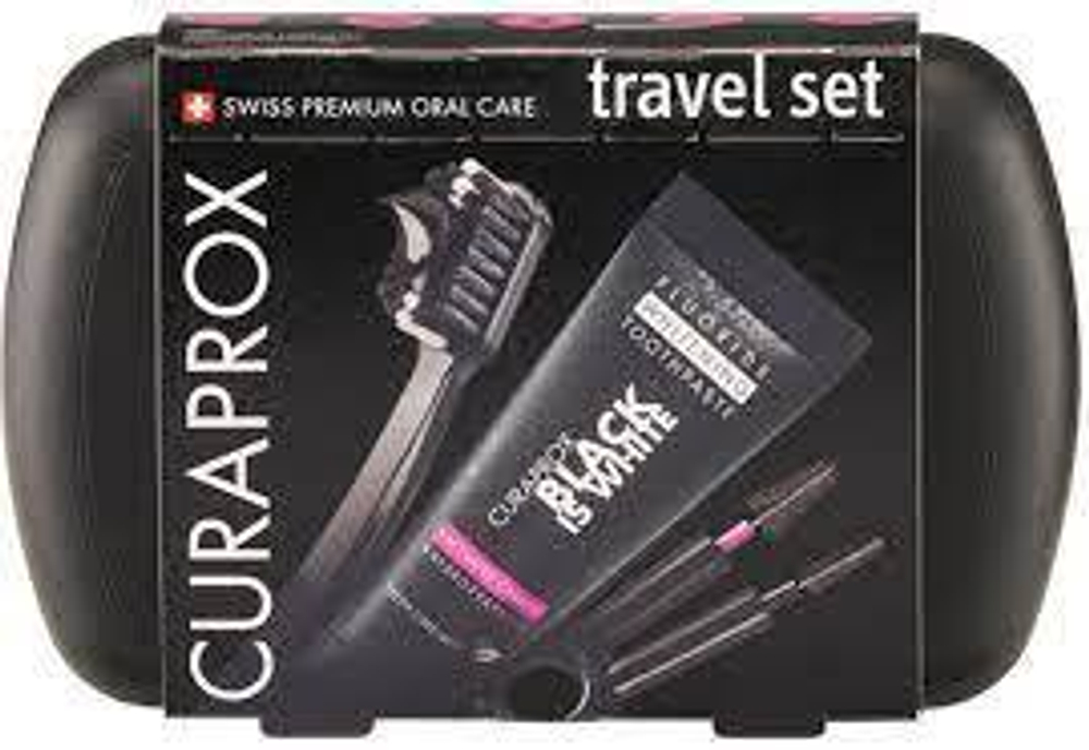 Curaprox Travel Set Дорожный набор черный