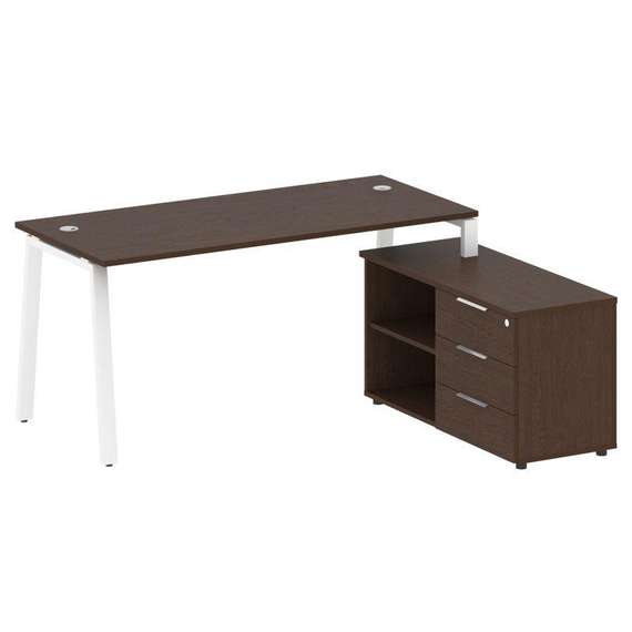 Метал Систем Рабочая станция с тумбой на А-образном м/к БА.РС-СТС-2.4 (R)