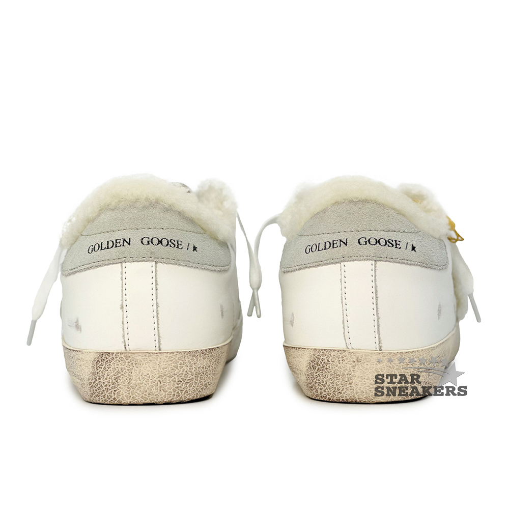 Кеды женские с мехом Golden Goose Superstar